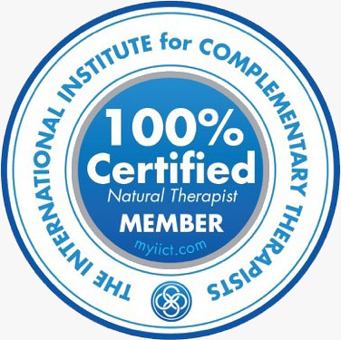 The International Institute for Complimentary Therapists 100% Ceritfied Member